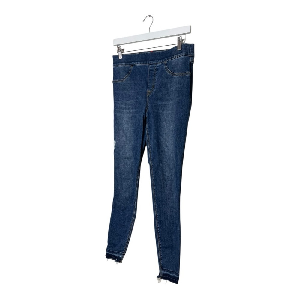 Spanx Women’s Medium Skinny Leg Blue Jean Jeggings Dark Wash Pull On Stretch - Picture 2 of 10